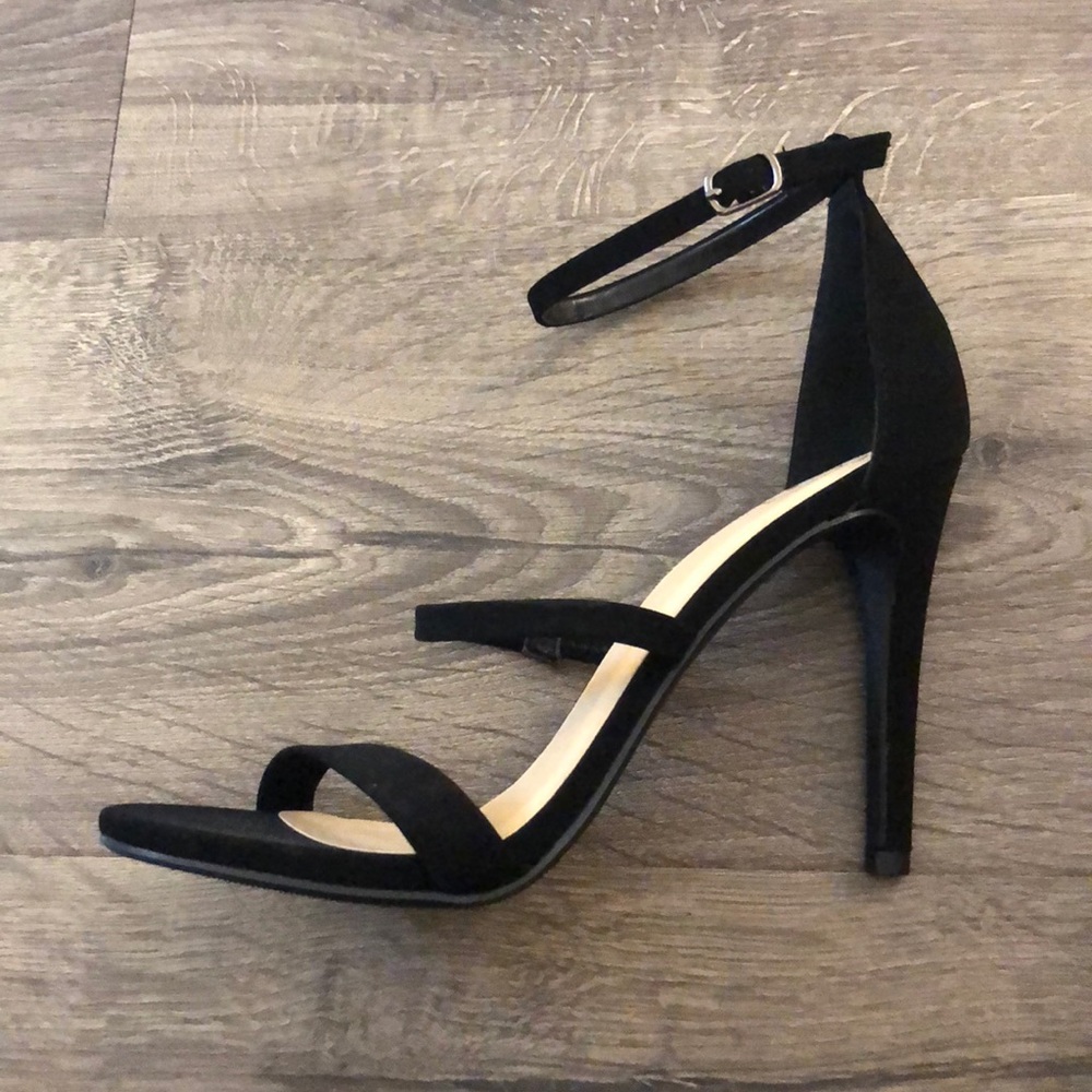 Black Strap Heels